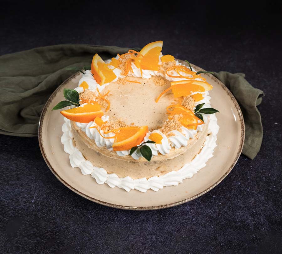 Pomarančna Plazma torta s sirom mascarpone